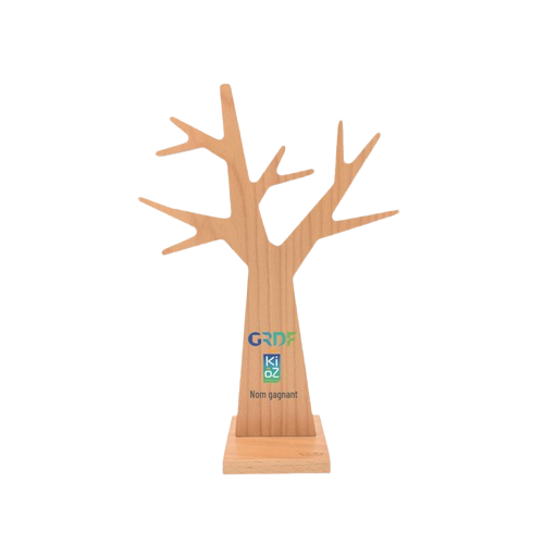 Trophée personnalisable en bois made in France - ARBRE S