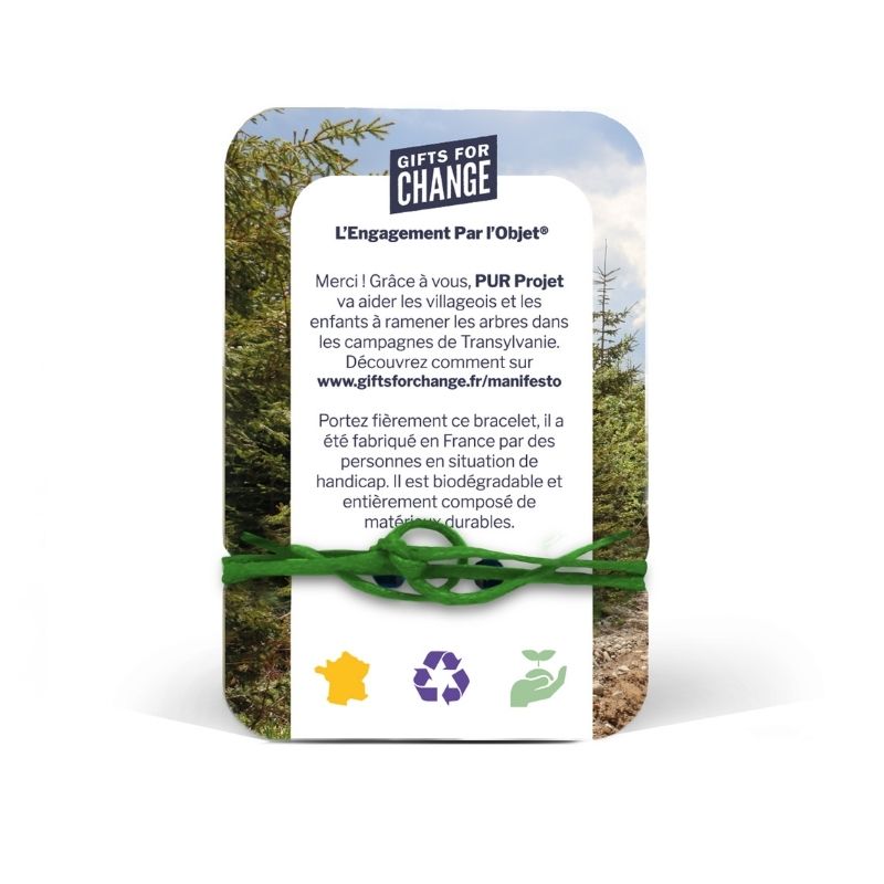 Bracelet et médaillon en bois made in France  - Manifesto Forêt - 2