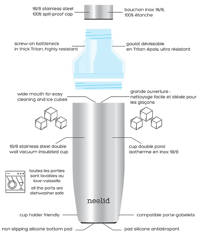 Bouteille isotherme 750 ml made in France - 6