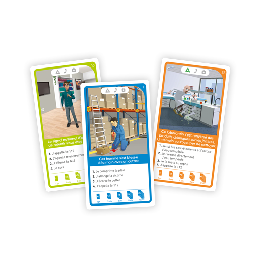 Jeu de cartes : Le Bon Geste sur le thème du secourisme - 1