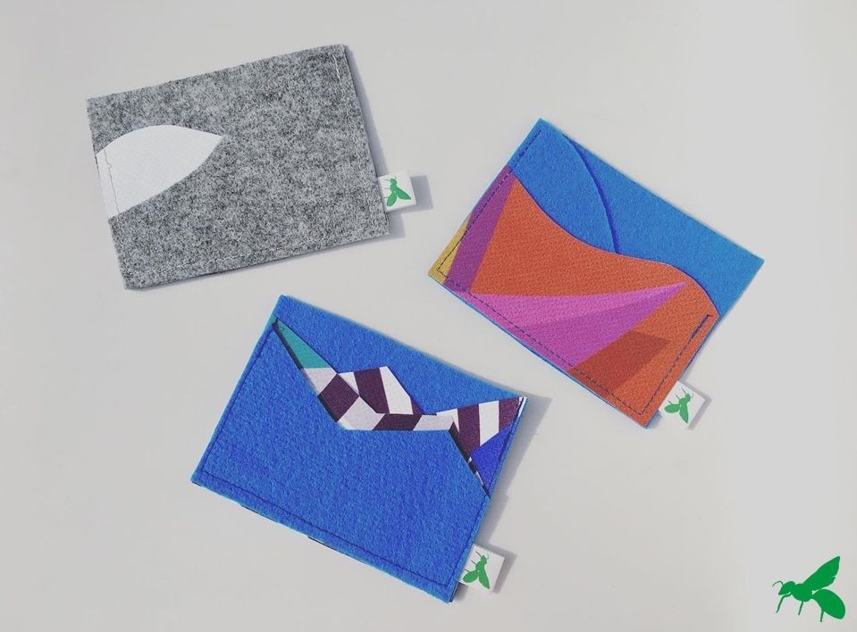 Porte-cartes en bâche upcyclée made in France - COUSIN TIM - 2