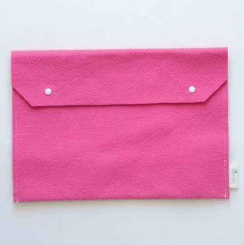 Sacoche d'ordinateur en moquette upcyclée made in France - TATIE SOPHIE - 2