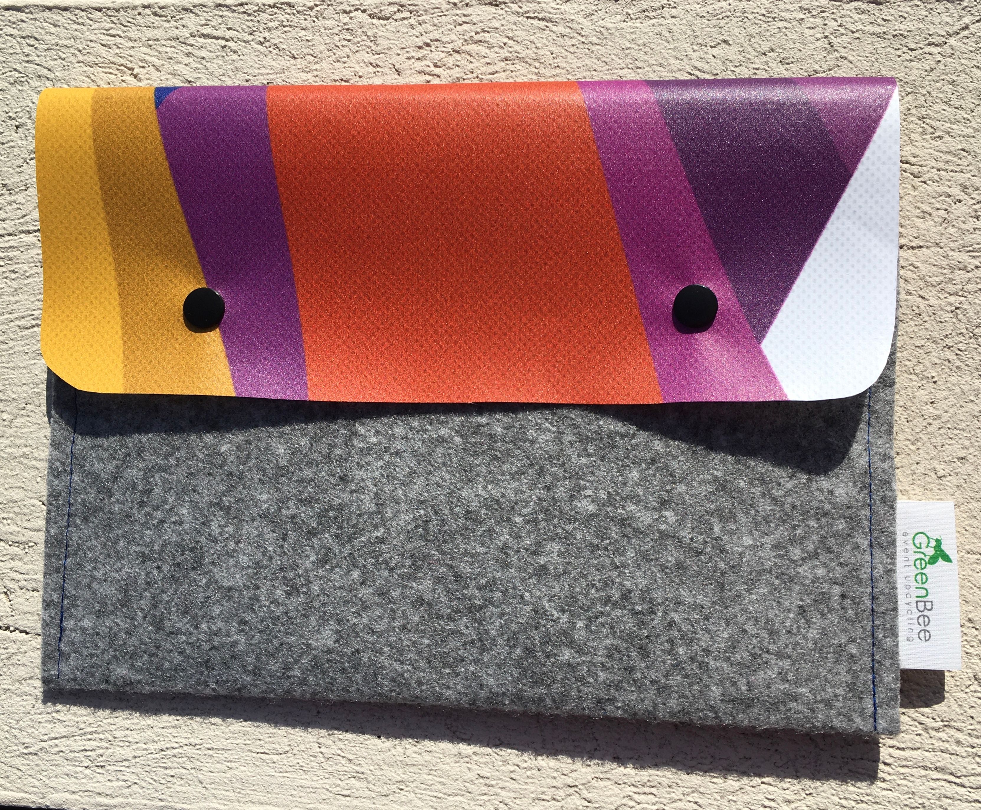 Pochette bi-matière en matières upcyclées made in France - COUSIN KEVIN - 3