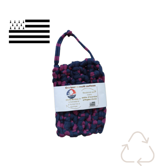 Eco lavette made in France en tissu recyclé - 2