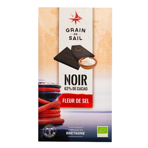 Tablette de chocolat noir bio - Fleur de Sel