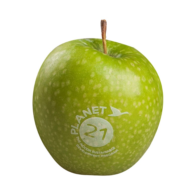 Pomme publicitaire - personnalisée avec une pâte alimentaire - 4