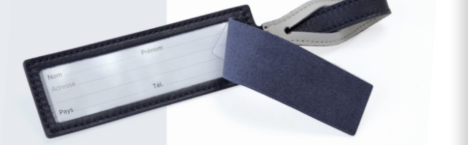 Etiquette bagage made in France en cuir - 3