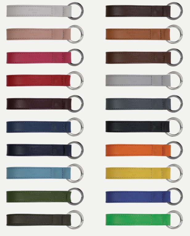 Porte clés en cuir made in France - Norbert et Louise - 2