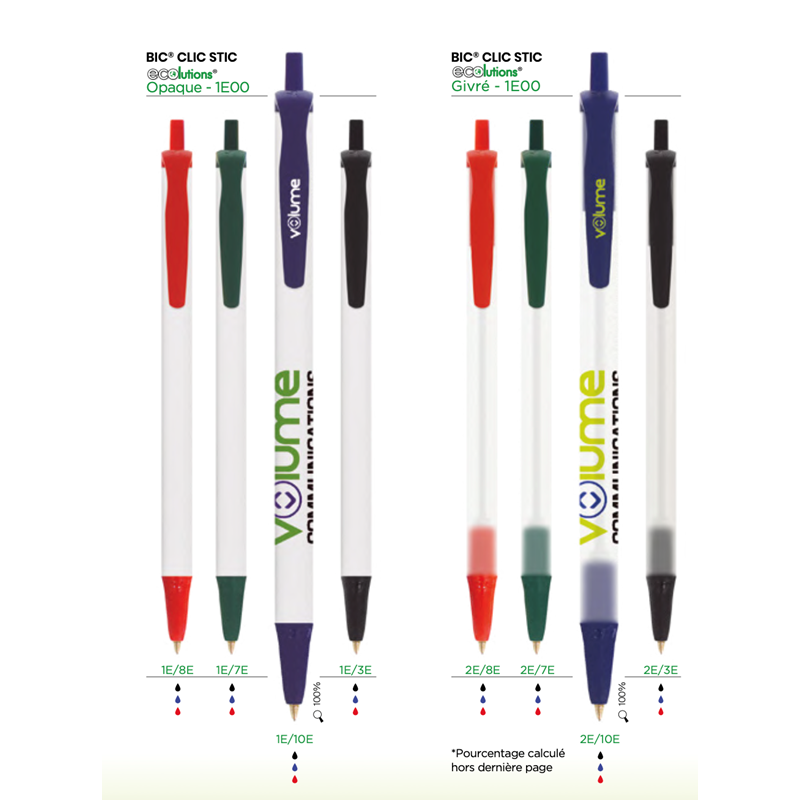 stylo Bic stic made in Europe en matériaux recyclé - écolutions -
