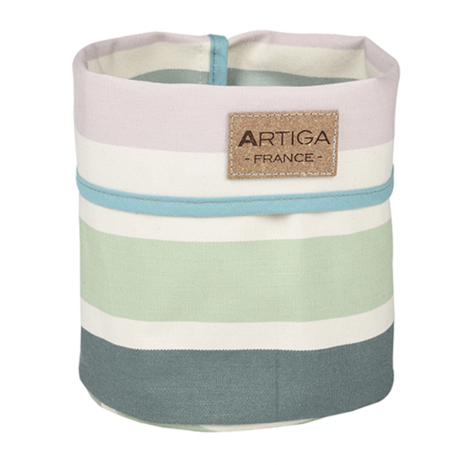 Corbeille made in France en toile de transat