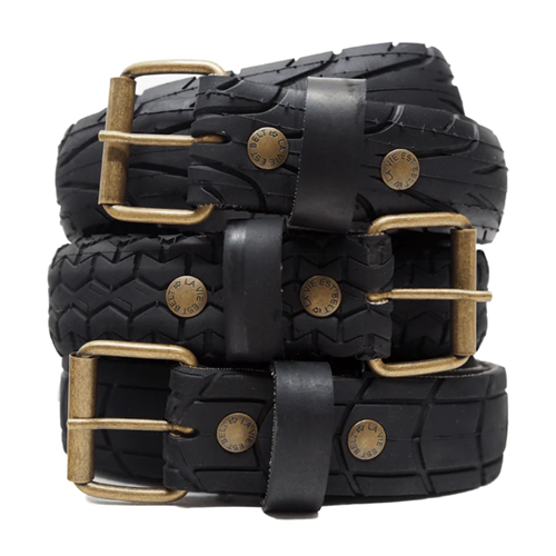 Ceinture pneu de vélo noir ucpcylé made in France