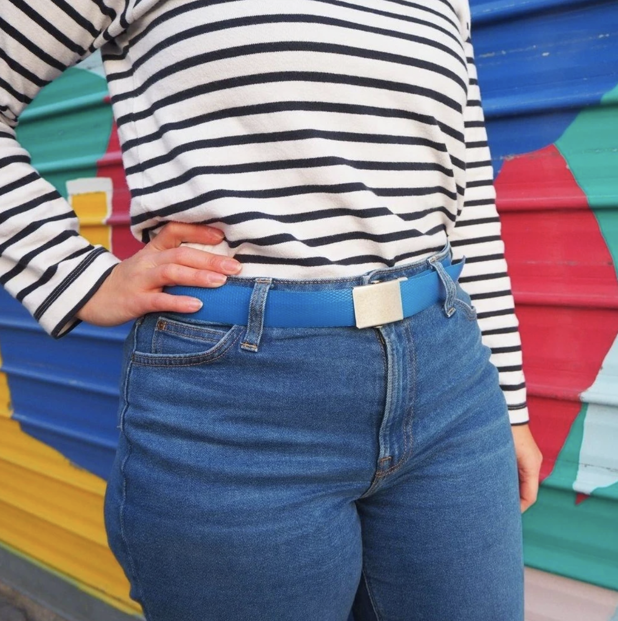 Ceinture upcyclée en lance incendie de pompier made in France - 8