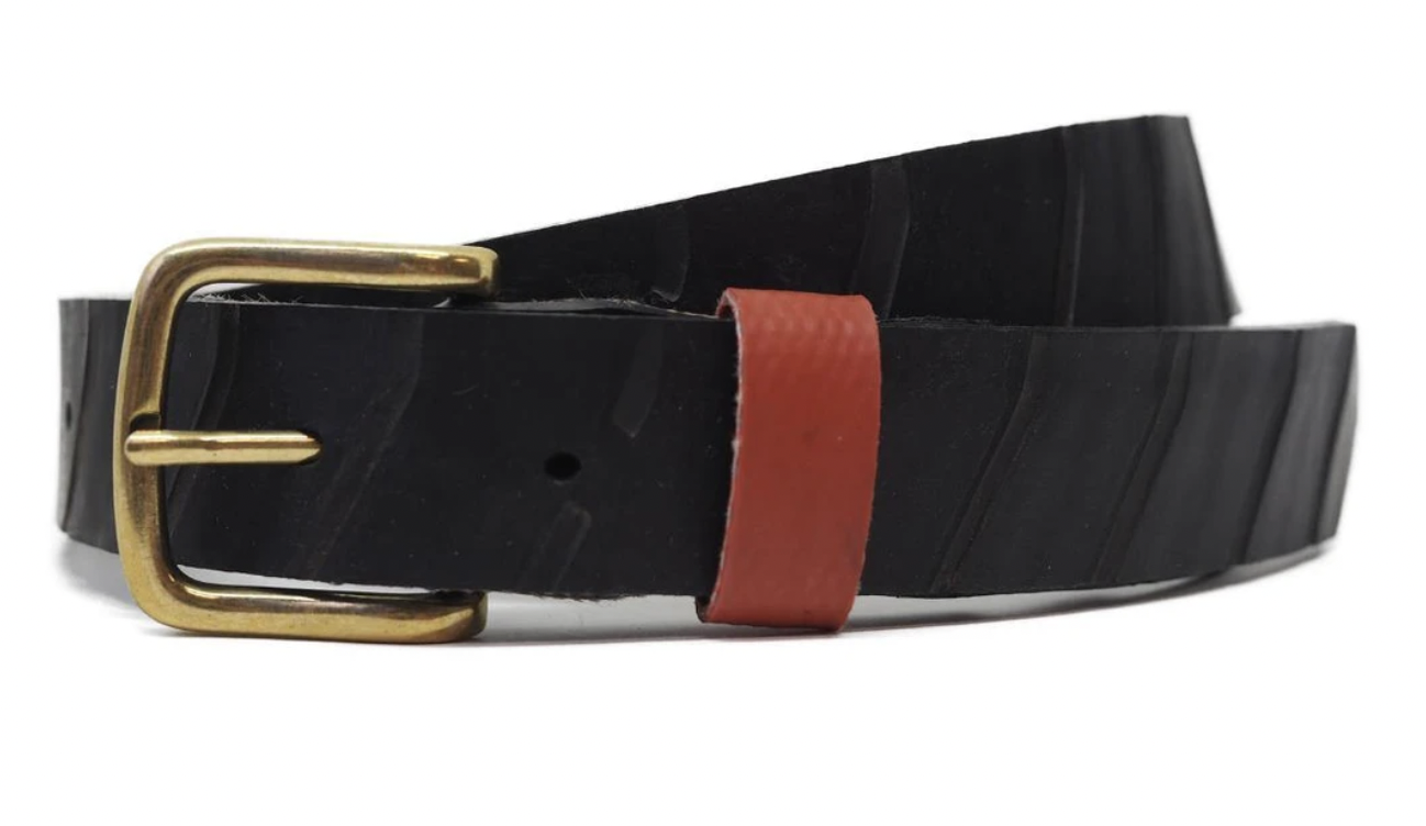 Ceinture upcyclée auto-réglable en pneu de voiture made in France - 2
