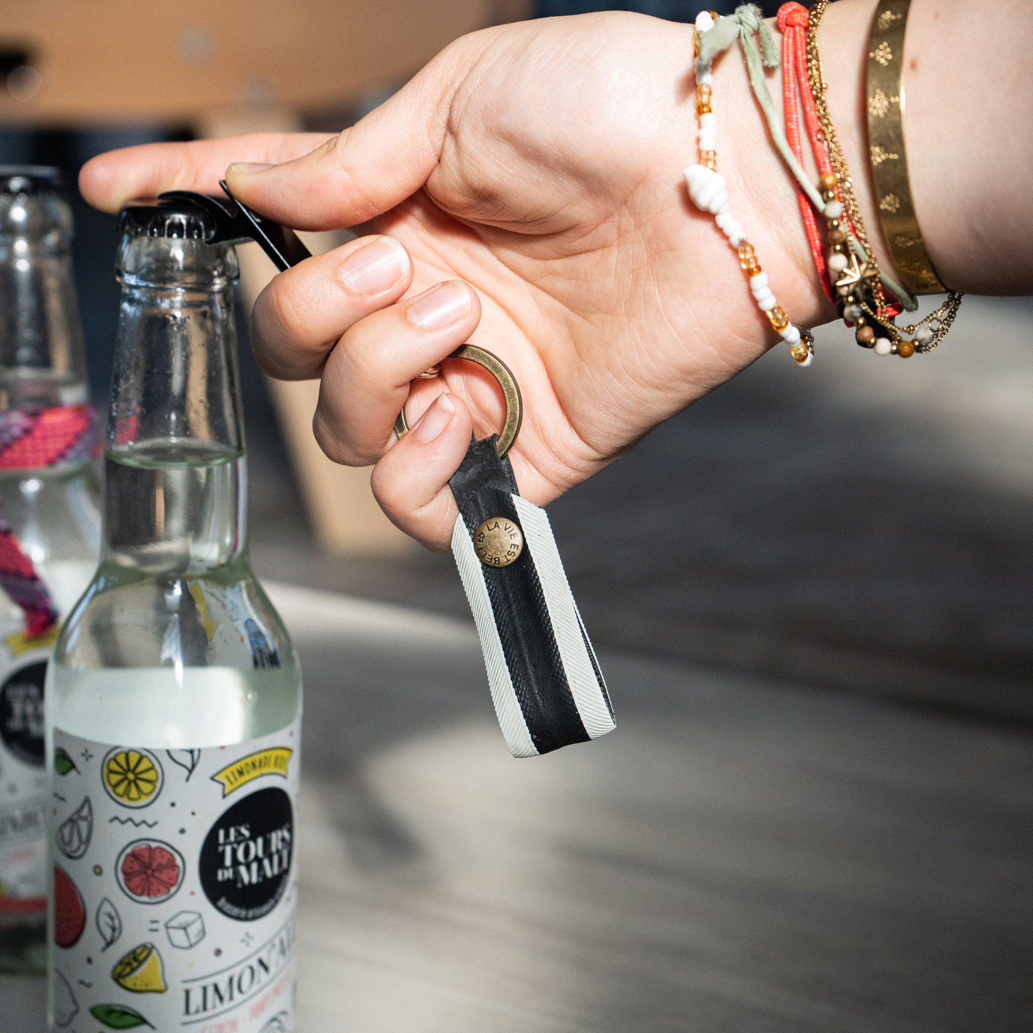 Porte-clés en pneus de vélo upcyclés - 4