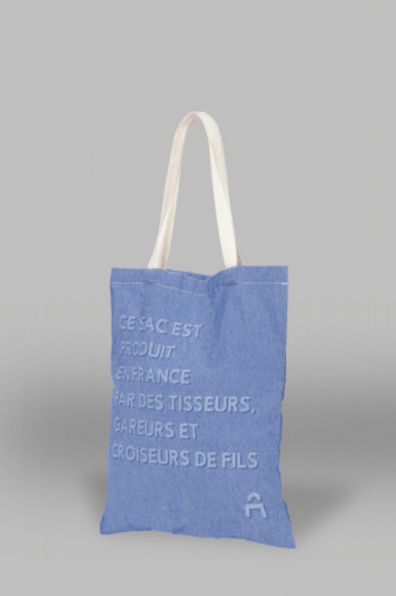 Tote bag classique tissage monochrome Jacquard - 2