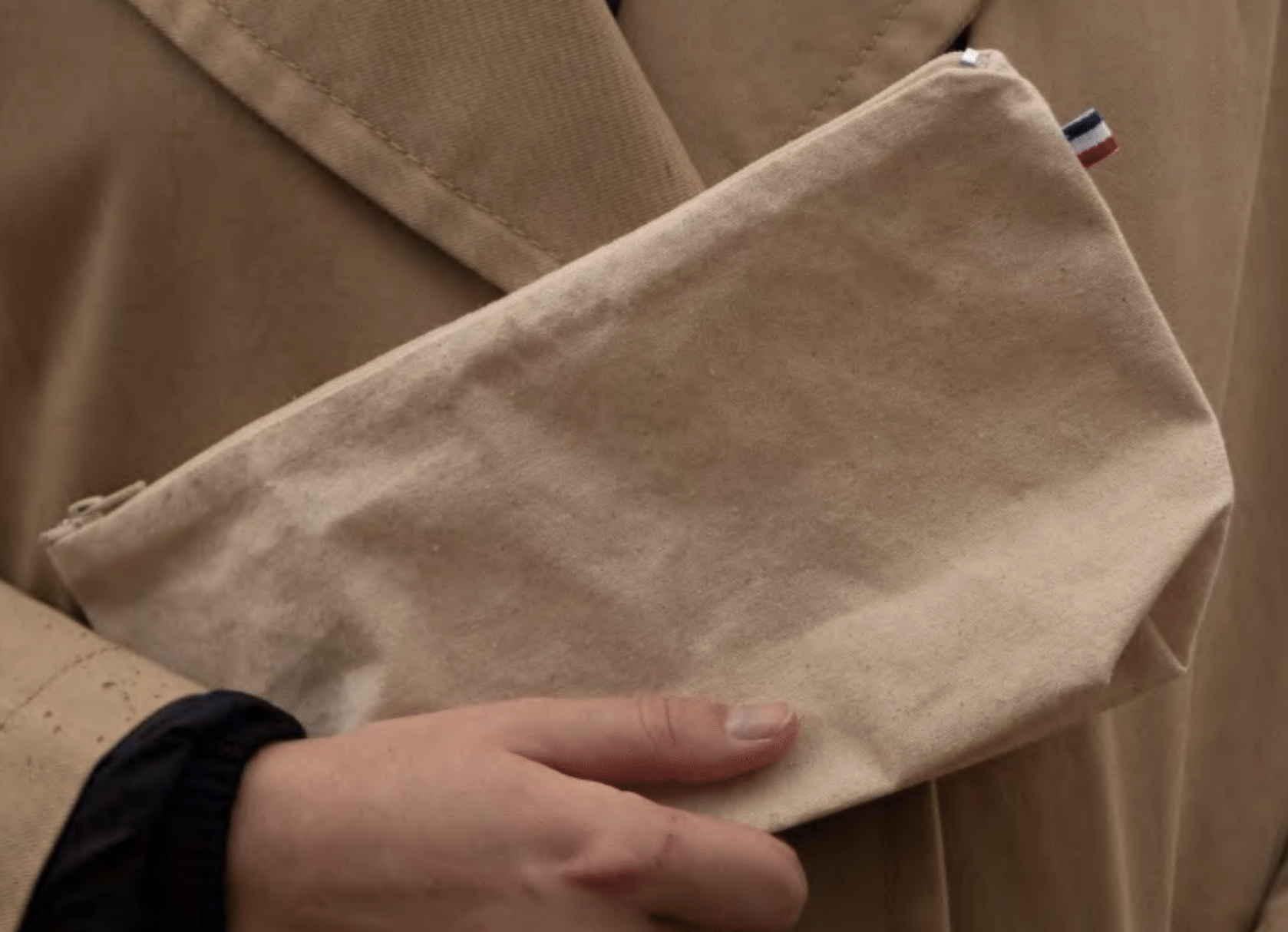 Pochette confectionnée en France en coton - Fanny - 4