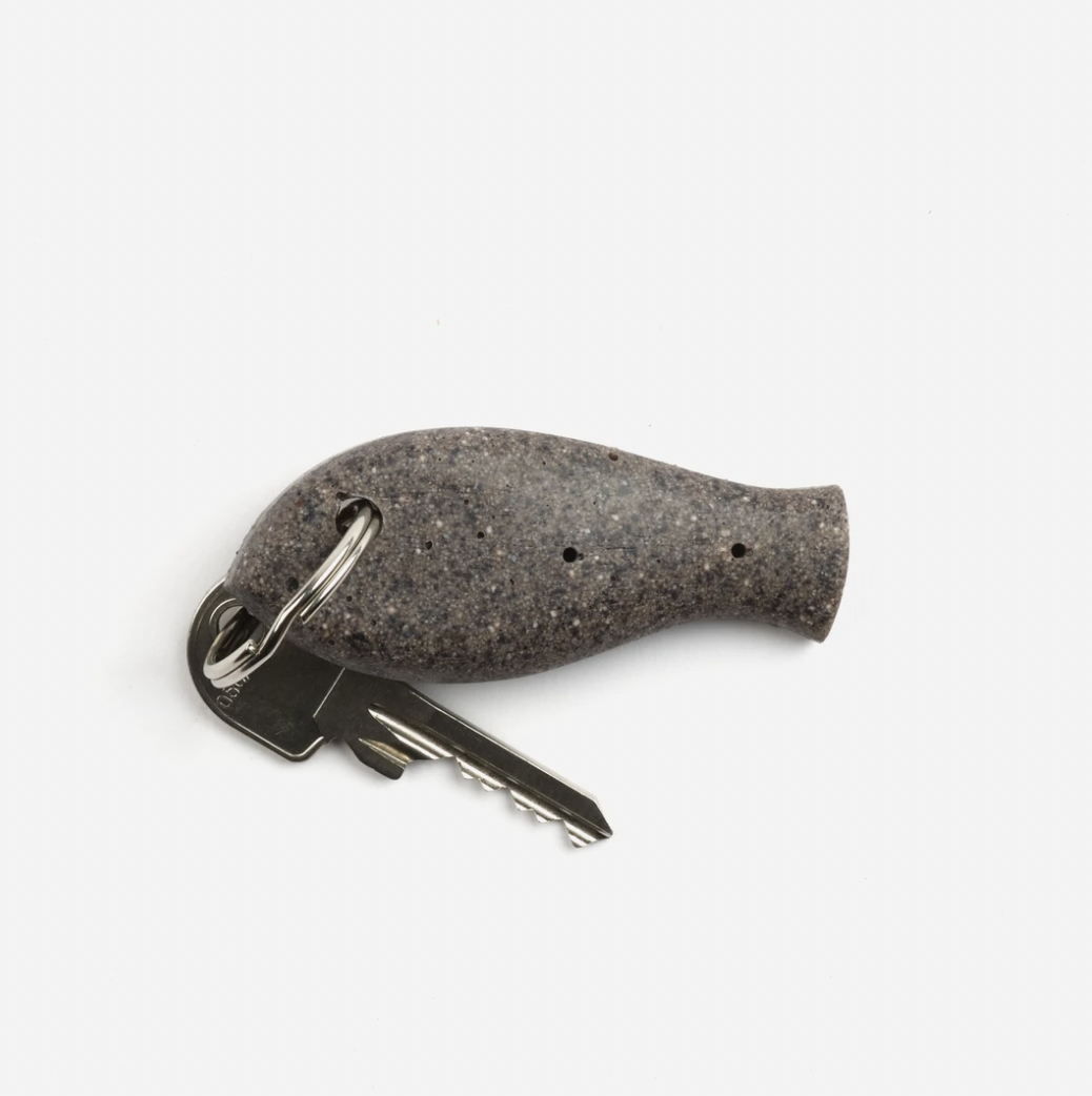 Porte-clés poisson en coquillages recyclés - 2