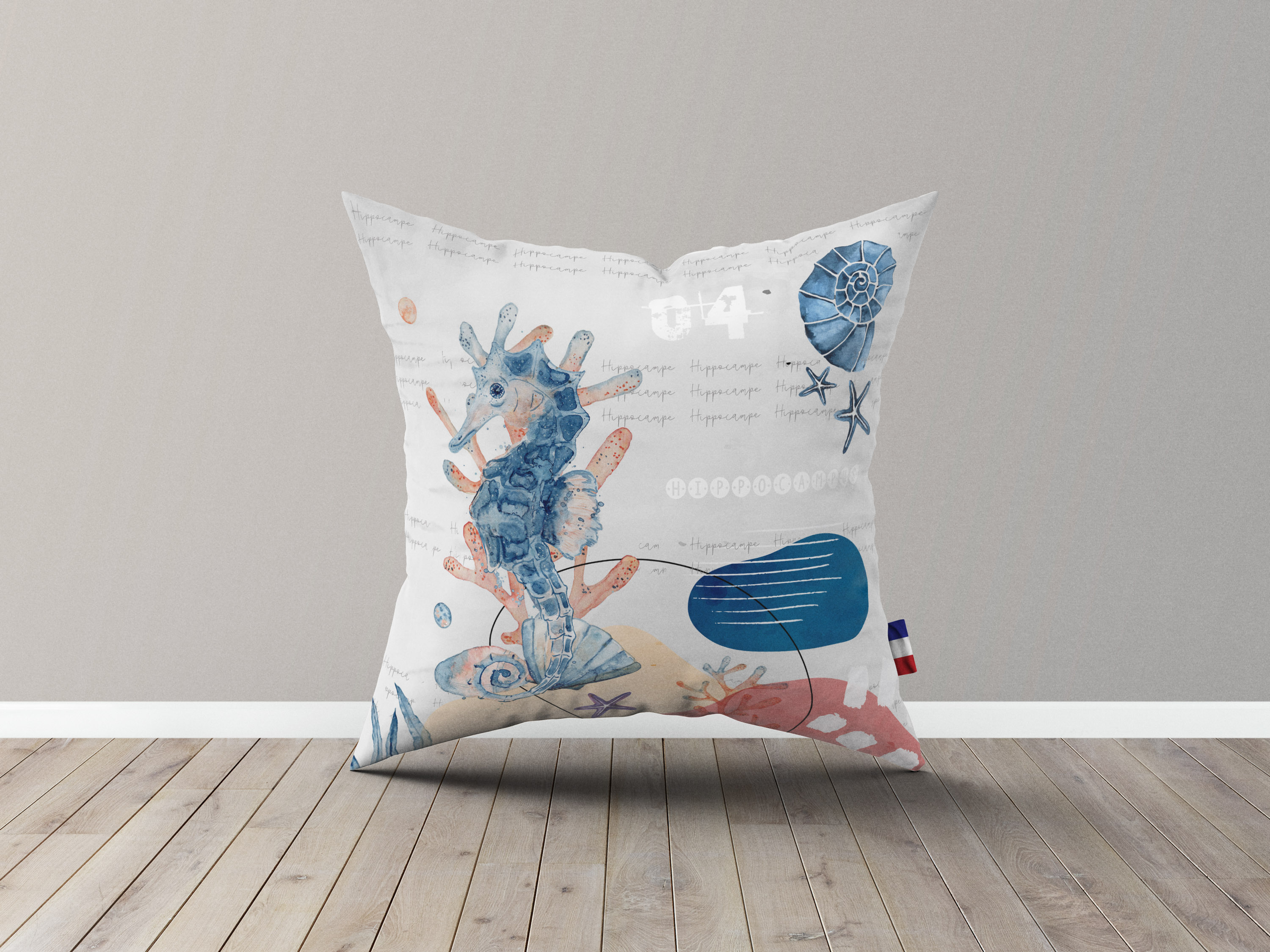 Coussin en lin - Impression Quadri sur mesure - 3