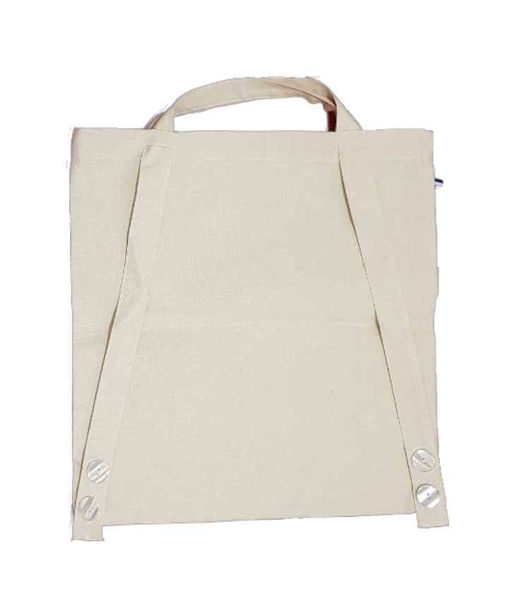 Tote bag 3 en 1 en coton 235gr tissé dans les Vosges - 2