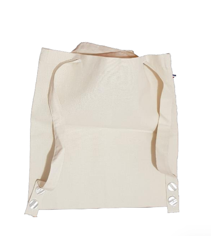 Tote bag 3 en 1 en coton 235gr tissé dans les Vosges - 3