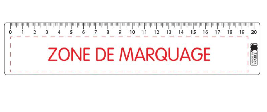 Règle 20cm 100% made in France