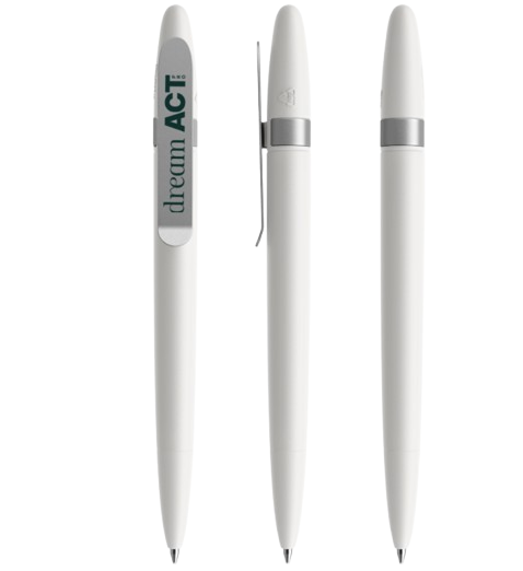 Stylo bille DS5 Metal Clip en plastique recyclé Made in Suisse - 3