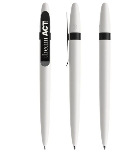 Stylo bille DS5 Metal Clip en plastique recyclé Made in Suisse - 5