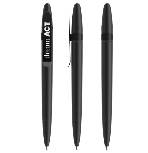 Stylo bille DS5 Metal Clip en plastique recyclé Made in Suisse - 8