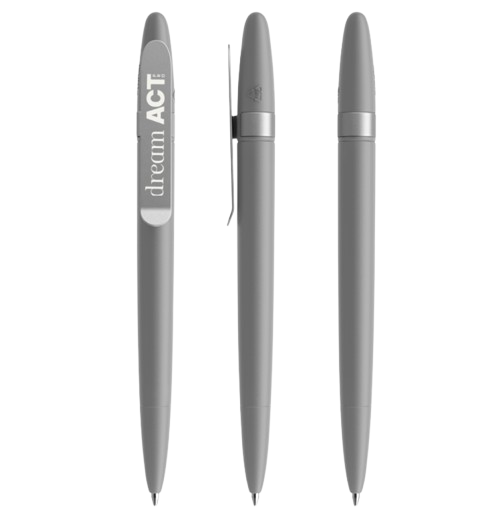 Stylo bille DS5 Metal Clip en plastique recyclé Made in Suisse - 6