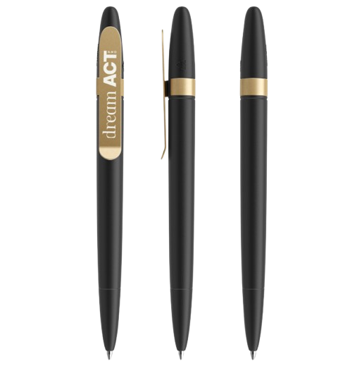 Stylo bille DS5 Metal Clip en plastique recyclé Made in Suisse - 9