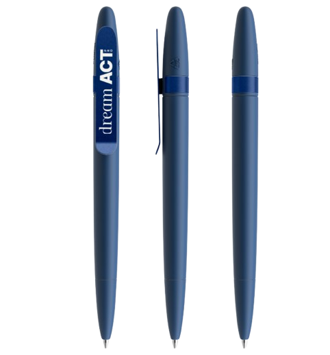 Stylo bille DS5 Metal Clip en plastique recyclé Made in Suisse - 7