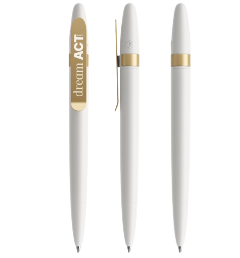 Stylo bille DS5 Metal Clip en plastique recyclé Made in Suisse