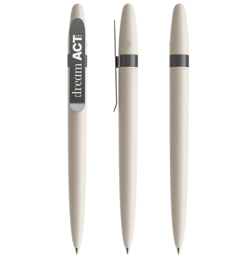 Stylo bille DS5 en coquillages recyclés Metal Clip Made in Suisse - 2