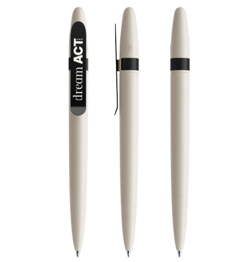 Stylo bille DS5 en coquillages recyclés Metal Clip Made in Suisse - 3