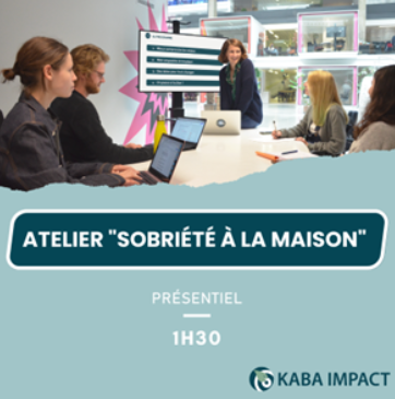 Atelier "Sobriété à la maison"- 1h30 - 2