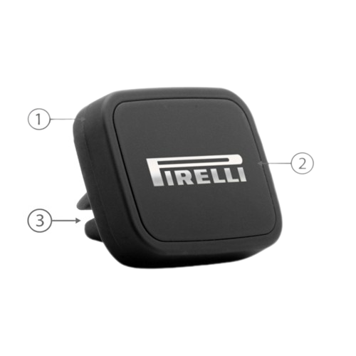 Support voiture aimanté pour smartphone en plastique recyclé -