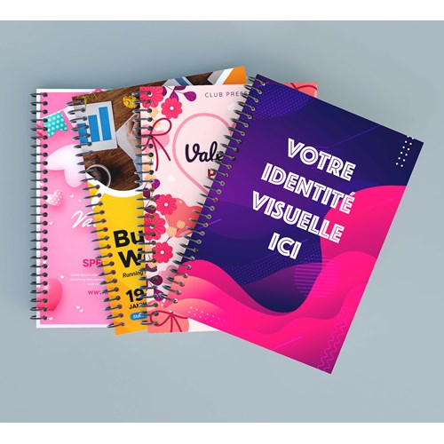 Carnet piqué Remake avec couverture en papier recyclé Made in France