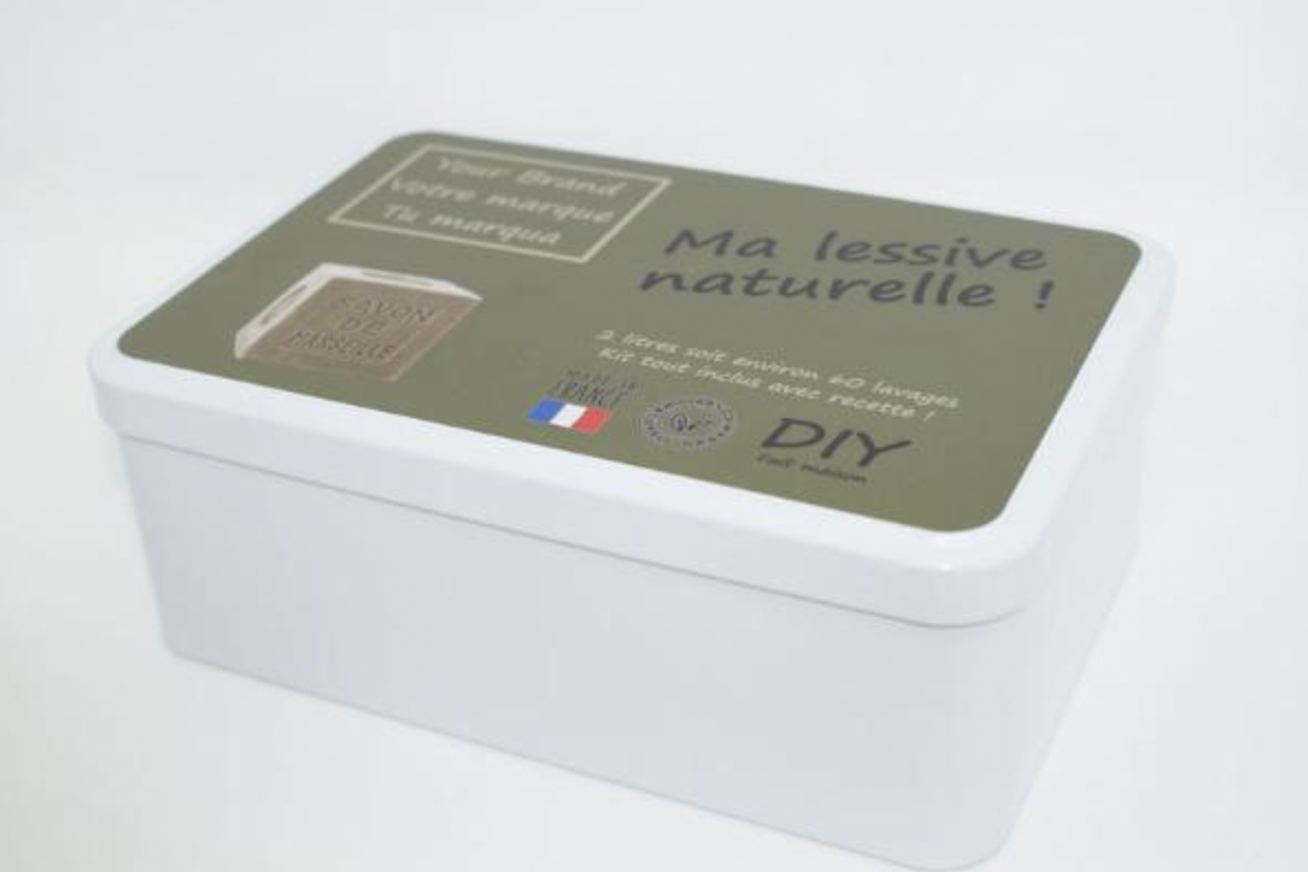 Kit Lessive Naturelle avec boite en métal personnalisable DIY - 2