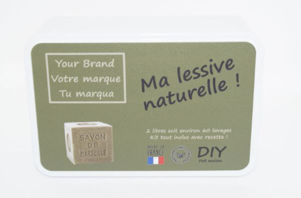 Kit Lessive Naturelle avec boite en métal personnalisable DIY - 3