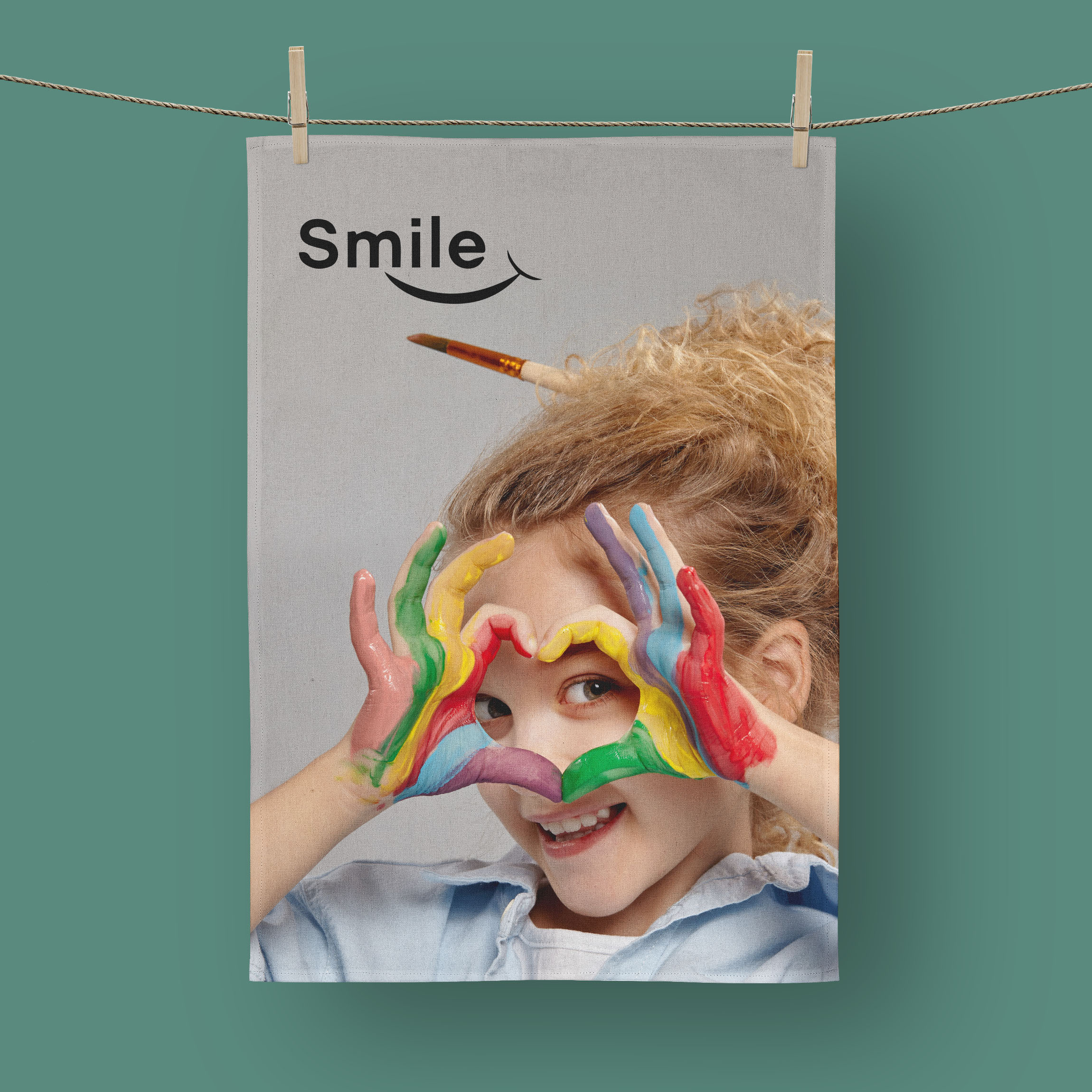 Torchon en coton Made in France - Impression quadri sur-mesure - 3