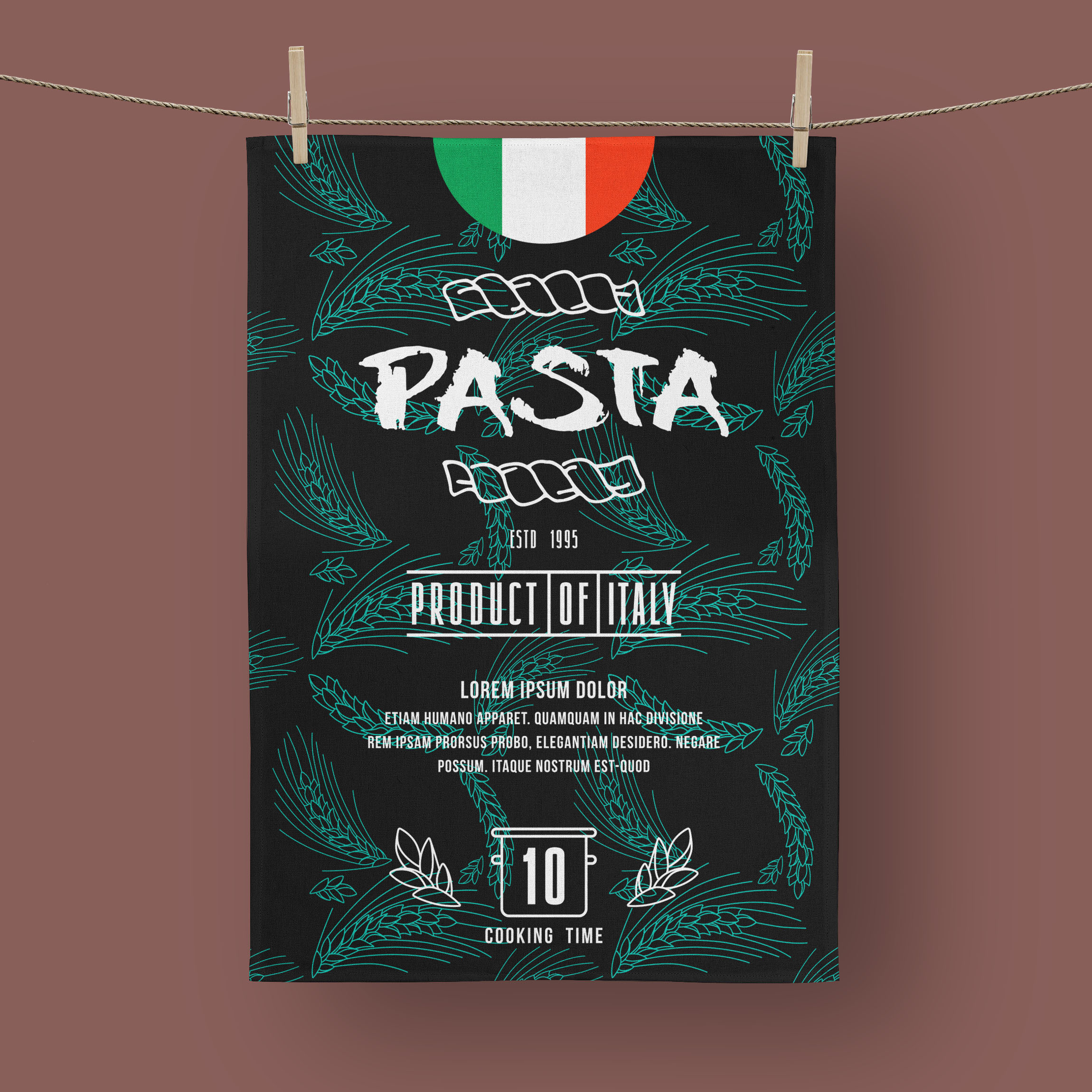 Torchon en coton Made in France - Impression quadri sur-mesure - 4