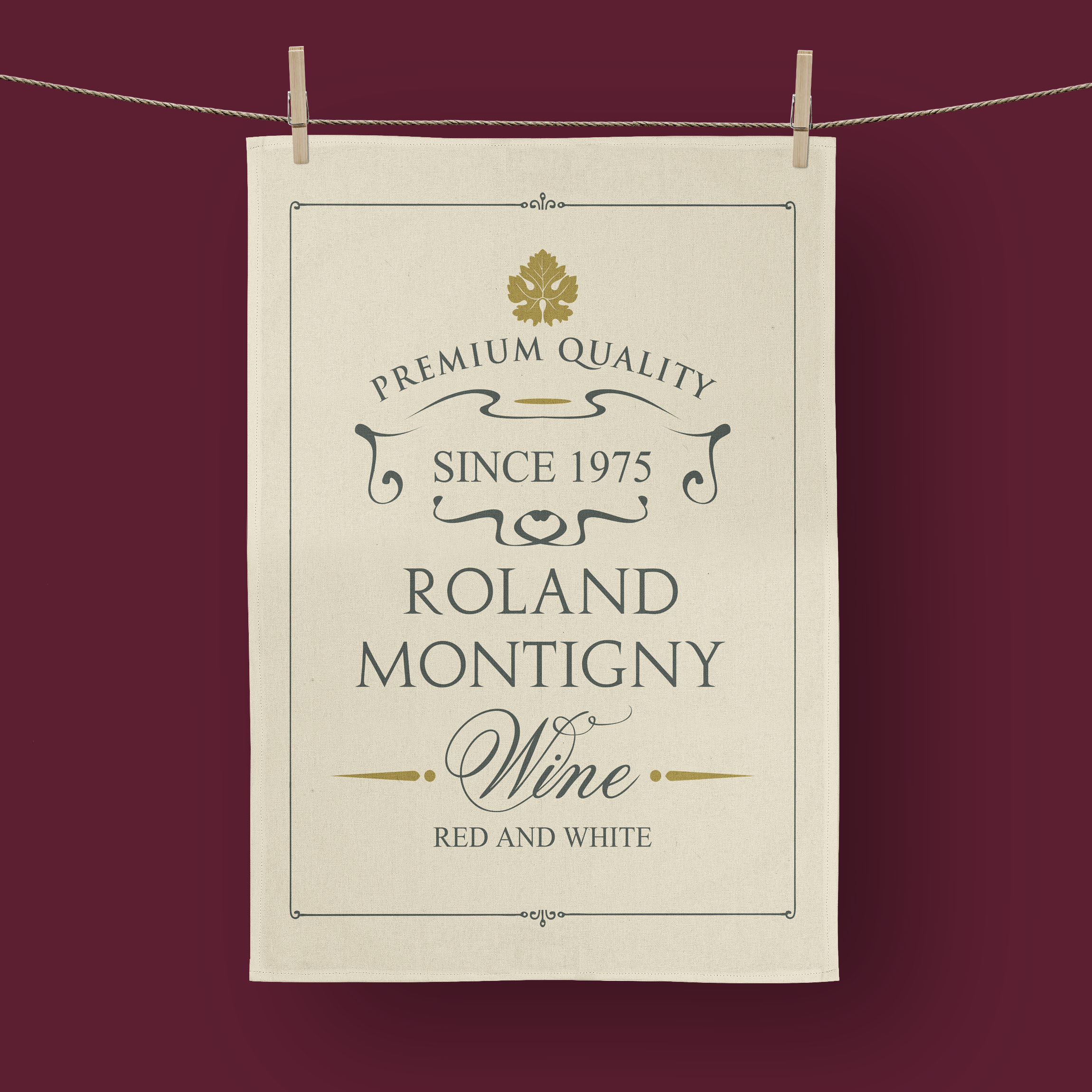 Torchon en coton Made in France - Impression quadri sur-mesure - 5