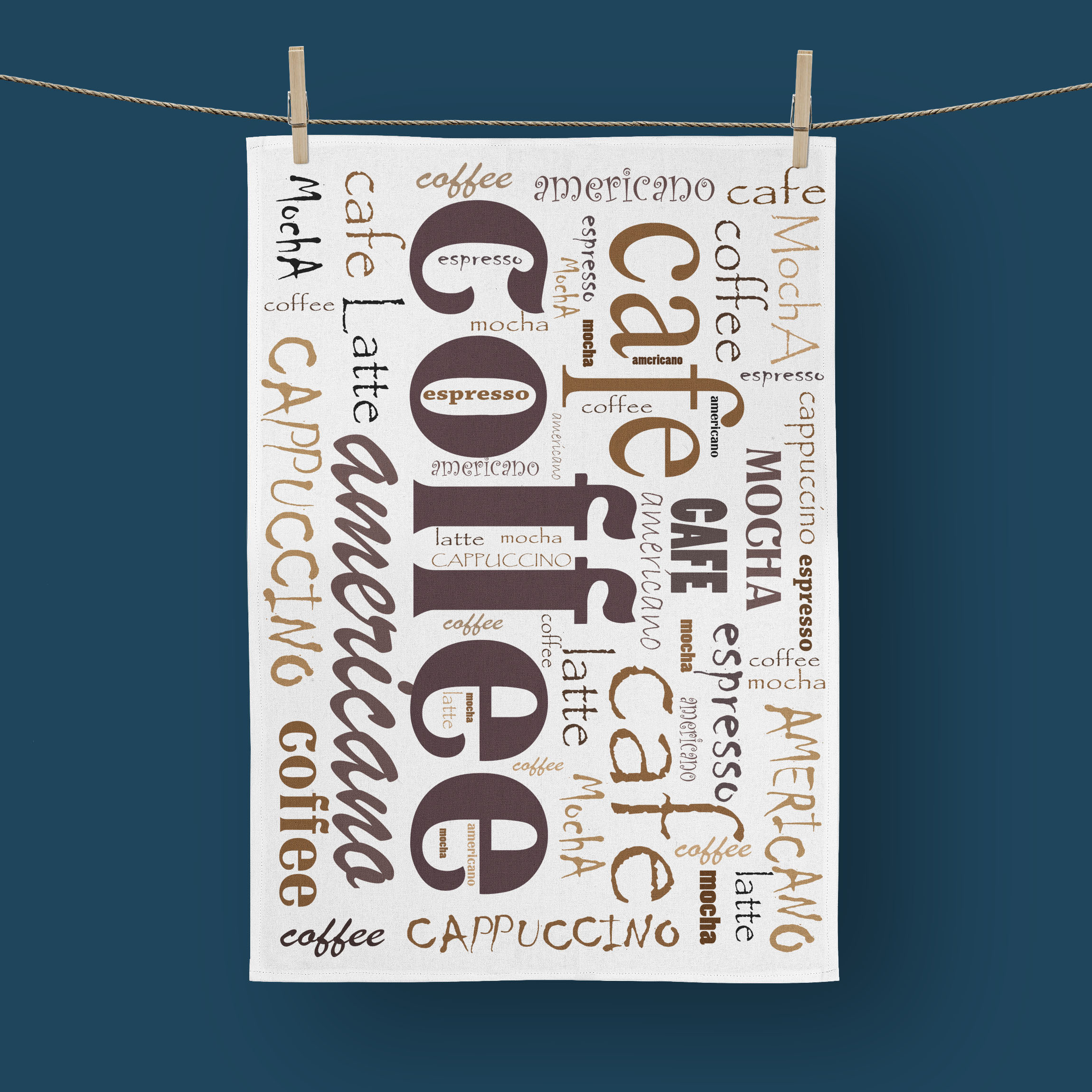 Torchon en coton Made in France - Impression quadri sur-mesure - 2