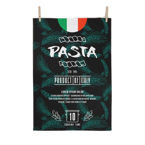 Torchon en coton Made in France - Impression quadri sur-mesure