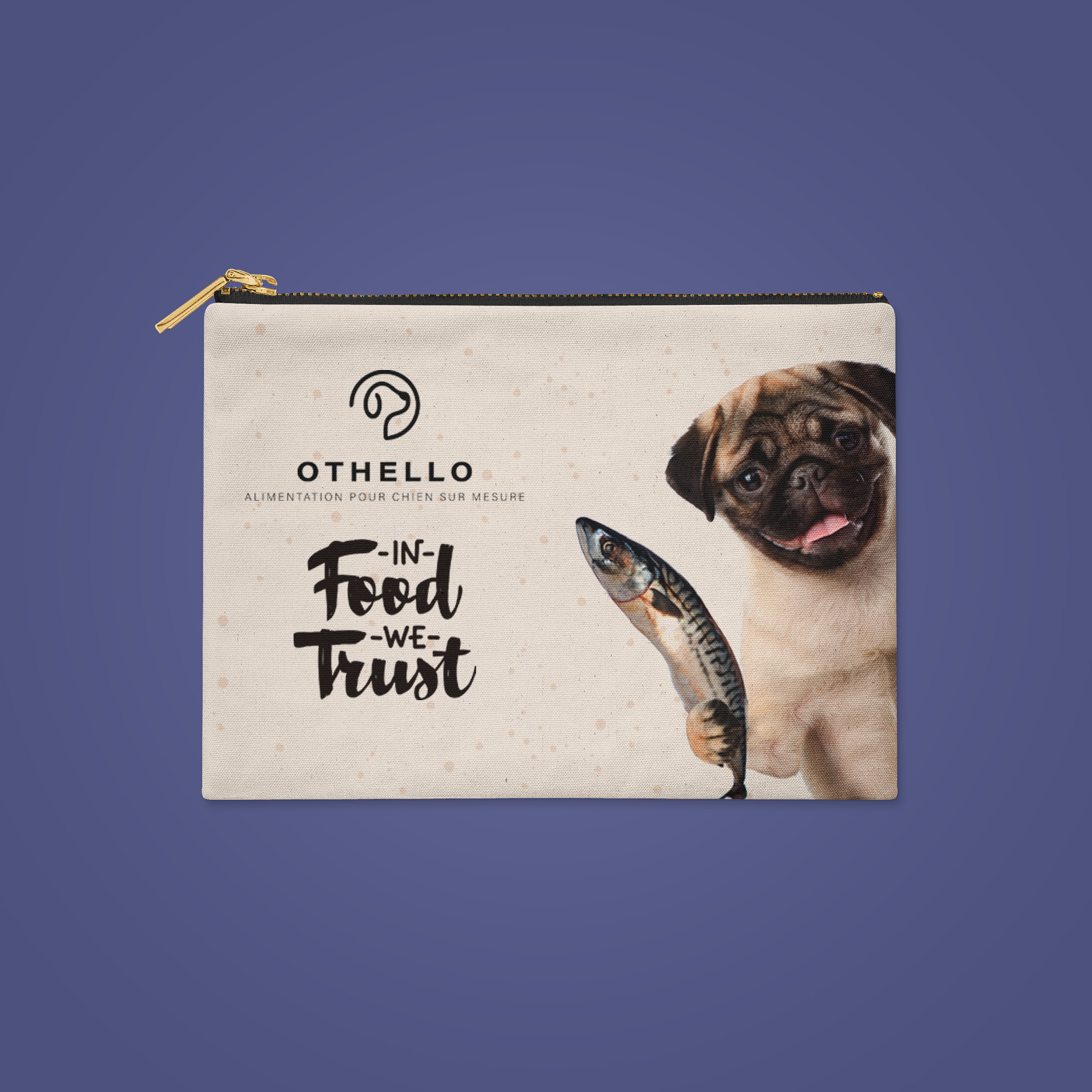 Trousse plate en coton - Impression quadri sur-mesure - 3