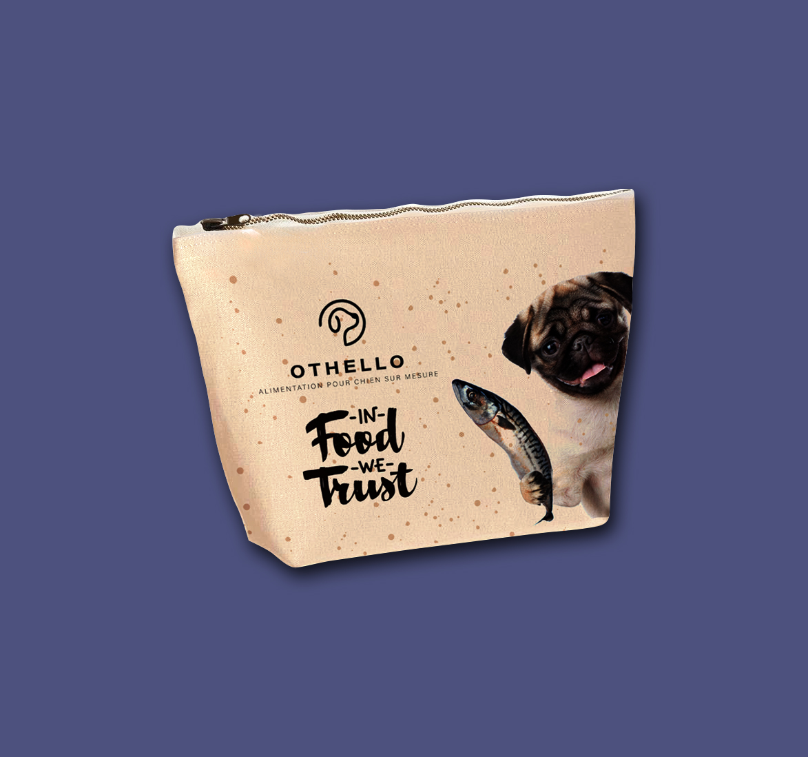 Trousse avec soufflet en coton - Impression quadri sur-mesure - 2