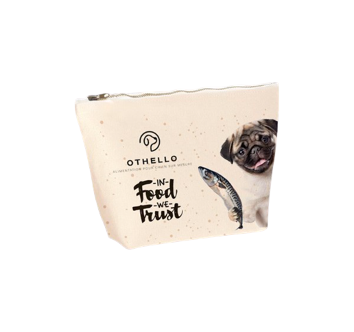 Trousse avec soufflet en coton - Impression quadri sur-mesure