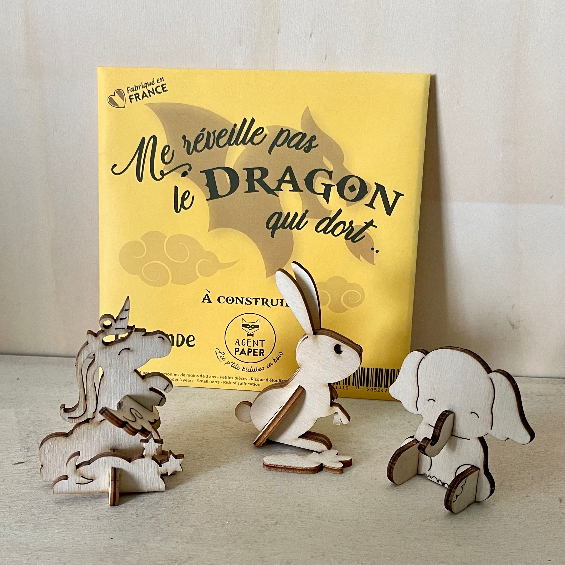 Mini figure personnalisable en bois - 2