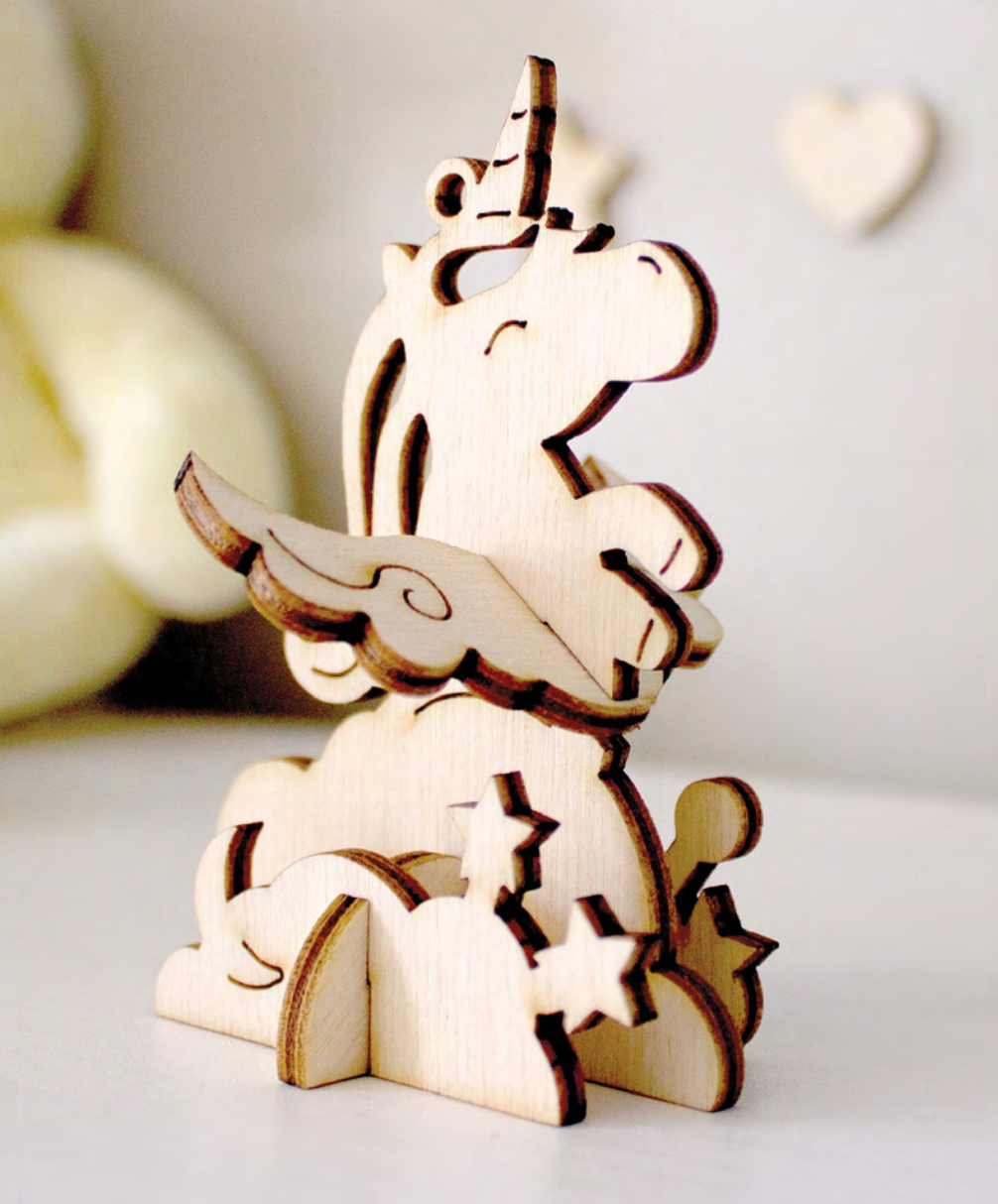 Mini figure personnalisable en bois - 3