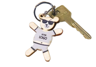 Porte-clé en bois Made in France